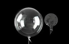Baloncu Abla 20 İnç Şeffaf Bobo Balon Pvc Balon Şeffaf 25’li paket