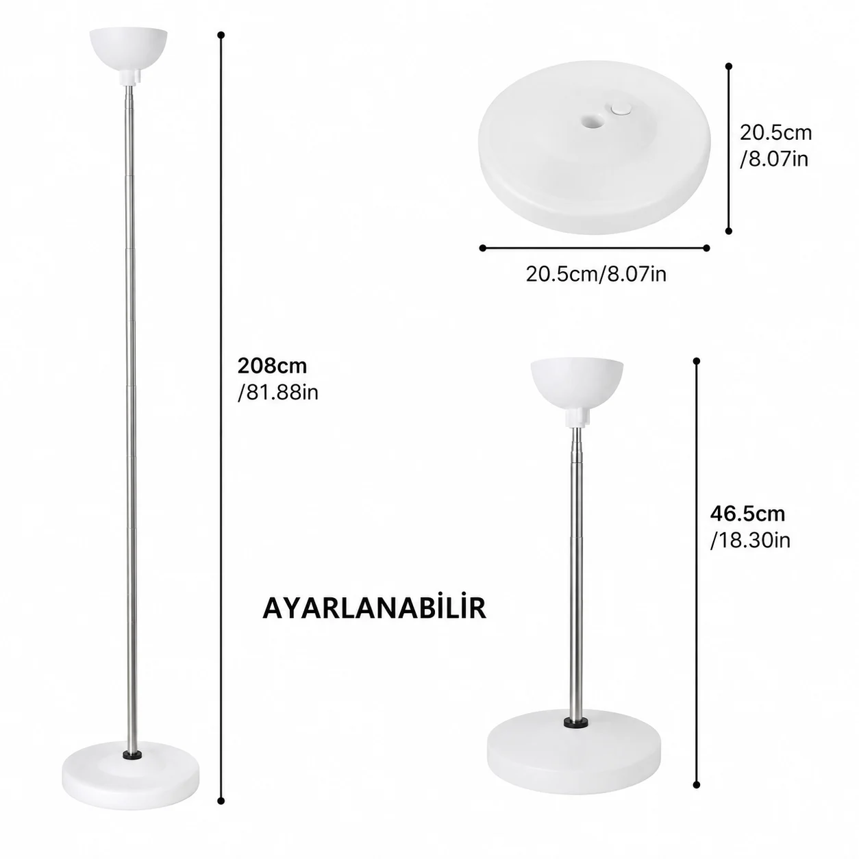 Metal Çubuklu Balon Kulesi – 210 cm