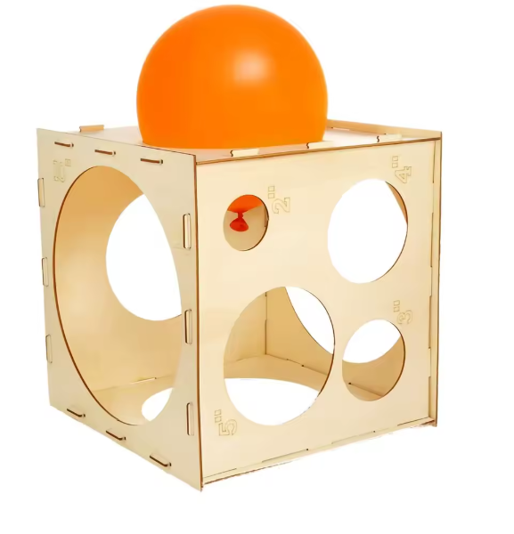 9 Delikli Ahşap Balon Boyutlandırıcı 🎈✨